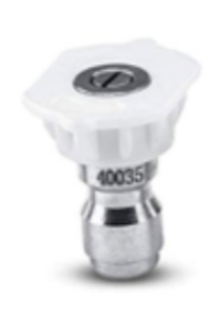 Washjet Quick-Connect Nozzle HP035 x 40 Degree White Tip