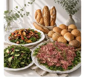 The Harvest Table – Meats, Salads and Assorted Breads Spread The Love Catering&hellip;