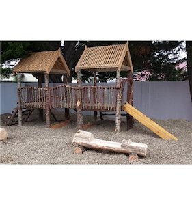 Products: Natural Rustic Fort - Double Tower