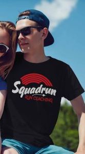 Cotton Black-Tee Red Rainbow