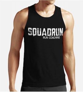 Cotton Charcoal-Singlet Camouflage-SQUADRUN