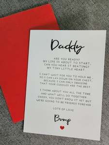 Card for soon-to-be Daddy.....from Bump