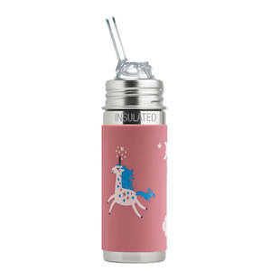 Pura Kiki® 260ml Insulated Kiddo Straw Stainless Steel Bottle - Unicorn