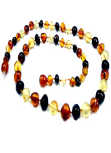 Binnie Baby: Baby amber necklace - Multi