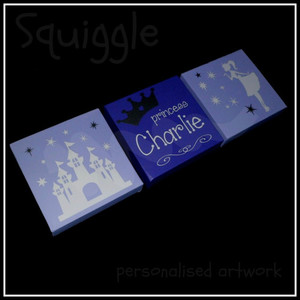 Products: Personalised Canvas Sets squiggle-art