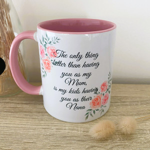 Products: Personalised Mug for Mum - The Only Thing Better Squiggle Art