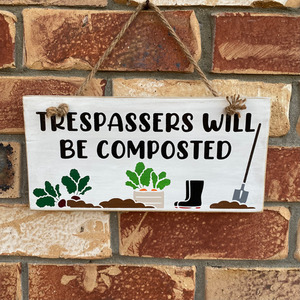 Products: Rustic signs - personalised for you squiggle-art