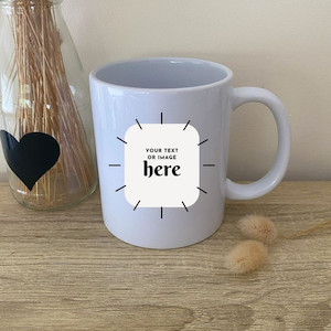 Products: Personalised Mug squiggle-art