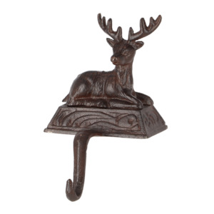Cast Iron Stocking Hanger Deer