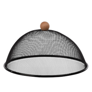 Kitchen: Kitchen Mesh Food Cover Black 30cm