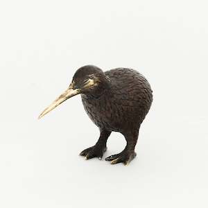 Kiwiana: Antique Brass Kiwi Small
