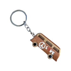 Kiwiana: Kombi Keyring Light Brown