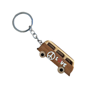 Kiwiana: Kombi Keyring Brown