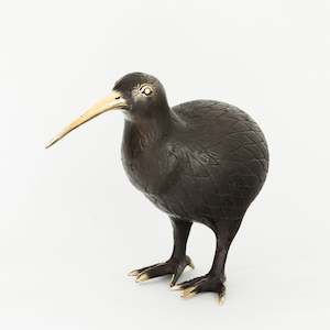 Kiwiana: Antique Brass Kiwi XL