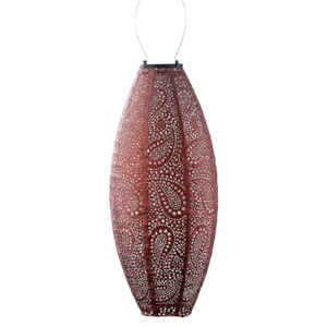 Best Selling Items: Lantern Long Oval 20cm Copper Paisley