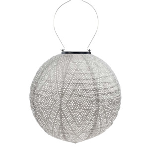 Lantern Round 30cm Light Taupe Ikat