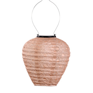 Lumiz Solar Lanterns: Lantern Balloon 20cm Pink Mosaic