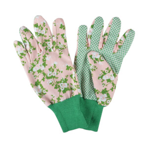 Rose Print Garden Gloves Pink