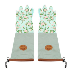 Rose Print Garden Gloves Long