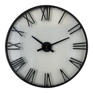 Ava Roman Clock Black