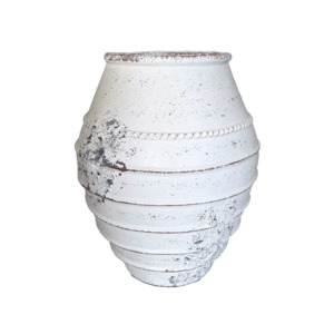 Lombok Pot Mia Antique Whitewash M 45x50cm
