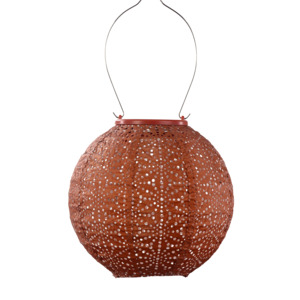 Lumiz Lantern Round 20cm Copper Sashiko