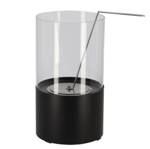 Bioethanol Table Fireplace Round Black