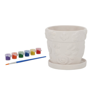 Kids: Kids Paint it Yourself Flower Pot Insects