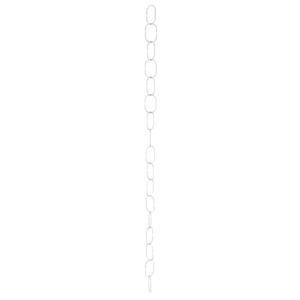Indoor Plant Support Chain Silver Oval