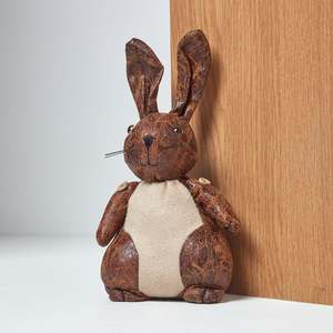 Doorstop Leather Animals Rabbit