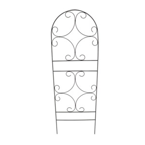 Outdoor Garden: Plant Support Black Curls 170cm