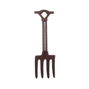 Outdoor Garden: Cast Iron Thermometer Fork