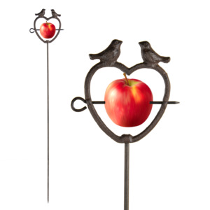 Mothers Day Gift Ideas: Cast Iron Bird Feeder Heart On Stick