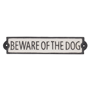 Door Sign 'Beware of the Dog'