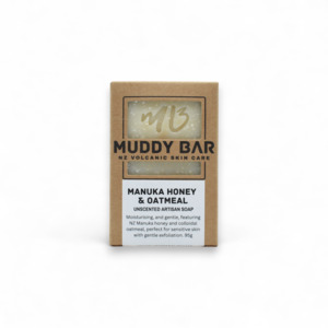 Muddy Bar Manuka, Honey and Oatmeal Artisan Unscented Soap