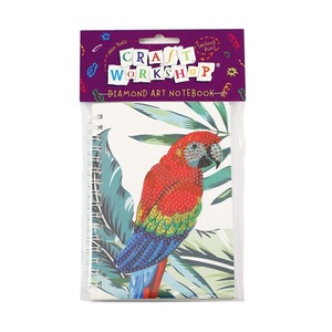 DIY Diamond Art Parrot Notebook - Squoodles