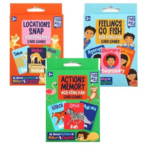 Products: Te Reo Māori Memory Card Games 3 Pack - Squoodles