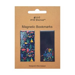 Products: NZ Kiwi and Flora Magnetic Bookmarks 2pk - Squoodles