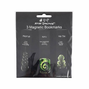 Māori Pounamu Magnetic Bookmarks 3pk - Squoodles