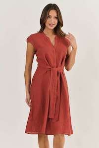 Naturals By O&J Dress Cedar with Tie