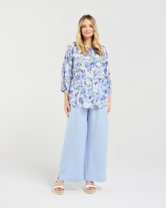 Blackstone Celine Top Blue Blooming