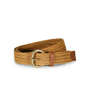 Parisian Vesta Cotton Woven Belt Tan