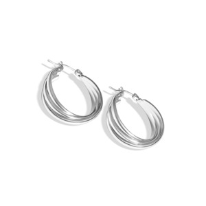 Fabuleux Vous Triple Ring Hoop Silver