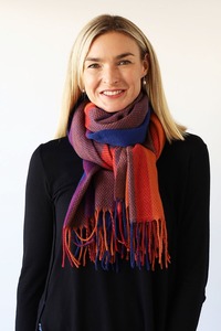 Archer House Check Winter Scarf Multi