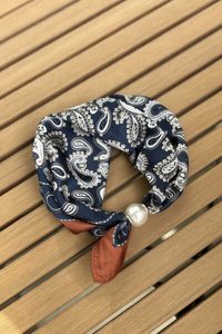Antler Pearl Fasten Neck Tie Ink Paisley