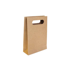Paper Bags: Ecopack Small/Accessory Punched Out Handle Paper Bags (1 Pack/25 Bags)