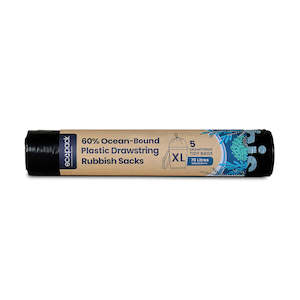 Bin Liners: Ecopack 70L XL Recycled Plastic Bin Liners (1 Roll/5 Bags)