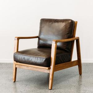The Yukon Collection: Yukon leather armchair in brown
