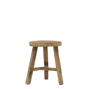 Parq round stool in natural