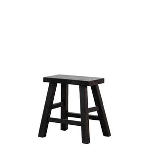 Stools: Parq rectangle stool in black